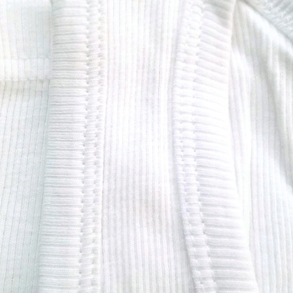 White Ribbed Tank Top - Picture 3 of 3